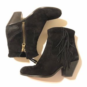Sam Edelman Louie Fringe-trimmed ankle boot 7